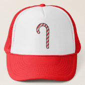 Glitter Candy Cane Trucker Pet (Voorkant)