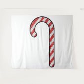 Glitter Candy Cane Wandkleed (Voorkant (horizontaal))