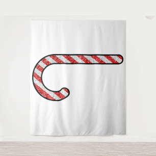 Glitter Candy Cane Wandkleed