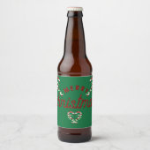 Glitter Candy Canes Bier Etiket (Voorkant)