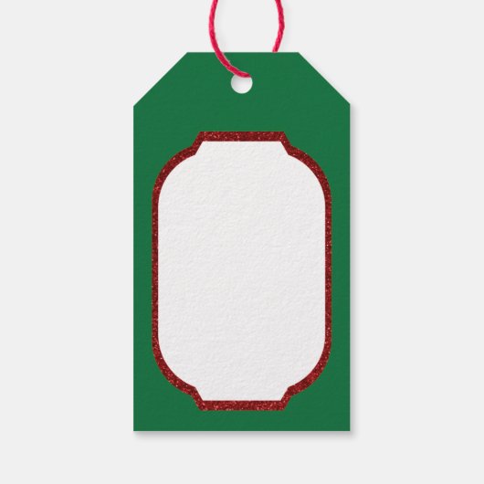 Glitter Candy Canes Cadeaulabel (Achterkant)