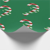 Glitter Candy Canes Cadeaupapier (Hoek)