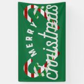 Glitter Candy Canes Spandoek (Verticaal)