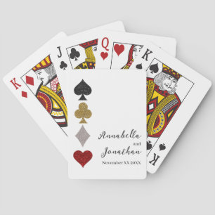 Glitter Card Game Las Vegas Casino Bruiloft Pokerkaarten