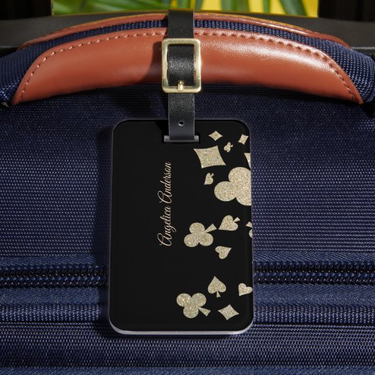 Glitter Casino Visitekaartje Bagagelabel (Voorkant Insitu 2)