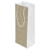 Glitter Celebrating 50 jaar verjaardag Wijn Cadeautas (Achterkant Gekanteld)