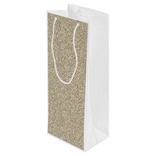 Glitter Celebrating 50 jaar verjaardag Wijn Cadeautas (Achterkant Gekanteld)