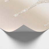 Glitter Champagne Gold uitbaden Cadeaupapier (Hoek)