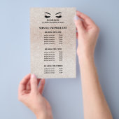 Glitter champagne roze OENJELEN SALON SERVICE LIJS Flyer (Hand)