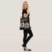 Glitter Cheerleader (goud, zwart en wit) Tote Bag (Op model)