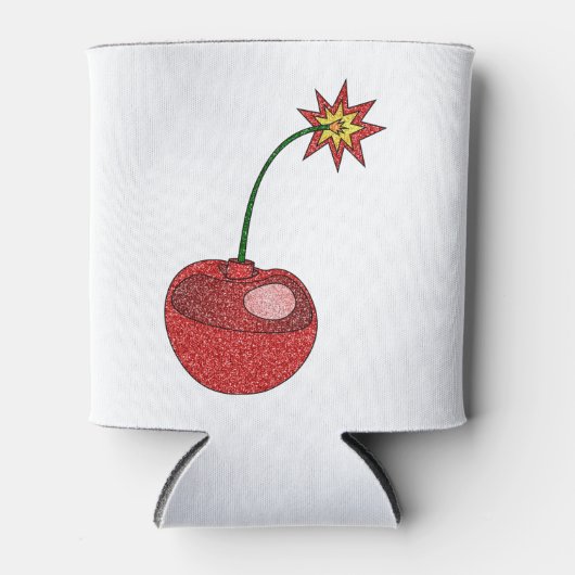 Glitter Cherry Bomb Blikjeskoeler (Voorkant)