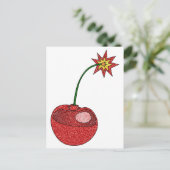 Glitter Cherry Bomb Briefkaart (Staand voorkant)