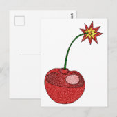 Glitter Cherry Bomb Briefkaart (Voorkant / Achterkant)