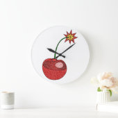 Glitter Cherry Bomb Grote Klok (Huis)