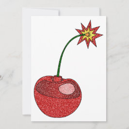Glitter Cherry Bomb Kaart