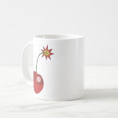 Glitter Cherry Bomb Koffiemok (Voorkant links)