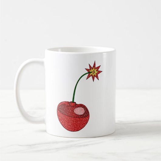 Glitter Cherry Bomb Koffiemok (Links)