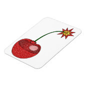 Glitter Cherry Bomb Magneet (Linkerzijde)