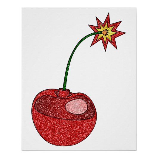 Glitter Cherry Bomb Perfect Poster (Voorkant)