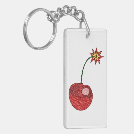 Glitter Cherry Bomb Sleutelhanger (Voorkant Links)