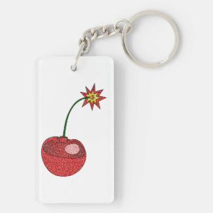 Glitter Cherry Bomb Sleutelhanger