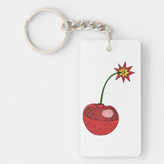 Glitter Cherry Bomb Sleutelhanger (Voorkant)