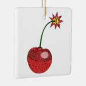 Glitter Cherry Bomb - Square Ornament (Rechts)