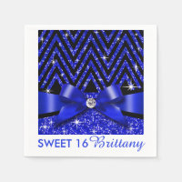 Glitter Chevron Bling Diamond Bow | saffier