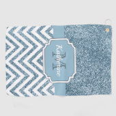 Glitter Chevron Golfhanddoek (Horizontaal)