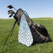 Glitter Chevron Golfhanddoek (Groen)