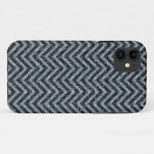 Glitter chevron-patroon Case-Mate iPhone case (Achterkant (horizontaal))