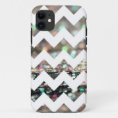 Glitter Chevron Pattern iPhone Case (Achterkant)