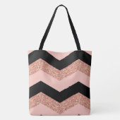 Glitter Chevron Tote Bag (Achterkant)
