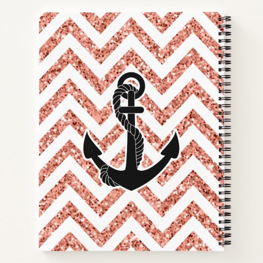 Glitter Chevrons Notitieboek (Achterkant)