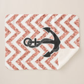 Glitter Chevrons Sherpa Deken (Voorkant (horizontaal))