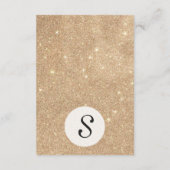 Glitter Chic Glamoureuze Sparkles Informatiekaartje (Achterkant)