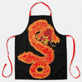 Glitter Chinees Jaar van de Draak Schort (Voorkant)