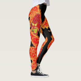 Glitter Chinees Lunar Nieuwjaar van de Draak Leggings