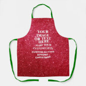 Glitter Christmas Schort - Gepersonaliseerde vakan (Voorkant)