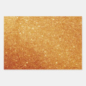Glitter Christmas Wrapping Paper - Rood Groen Goud (Voorkant 3)