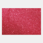 Glitter Christmas Wrapping Paper - Rood Groen Goud (Voorkant)
