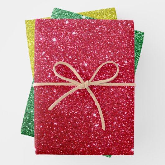 Glitter Christmas Wrapping Paper – Schattige en mo (In situ)