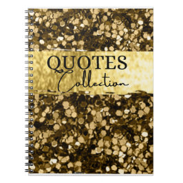 glitter citeert de nota's van het collectie notitieboek