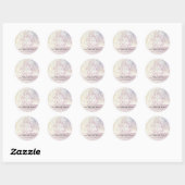 Glitter Classy baby Zijn covid buiten Kerstmis Ronde Sticker (Vel)