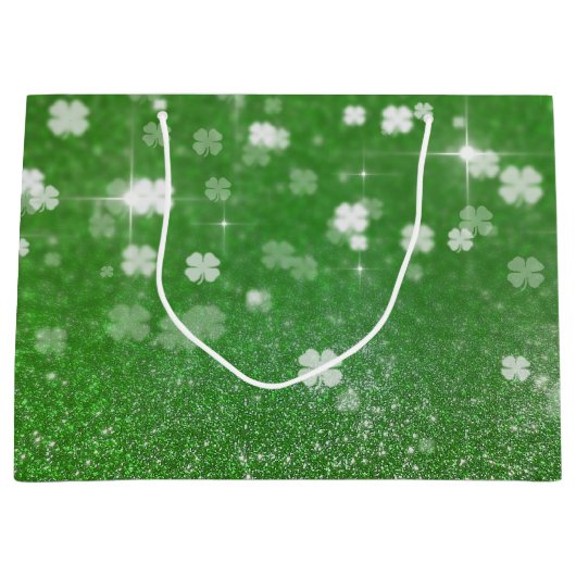 Glitter Clover voor mousserende windkle - Large Gi Cadeautasje (Voorkant)