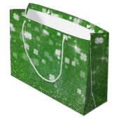 Glitter Clover voor mousserende windkle - Large Gi Large Cadeautasje (Achterkant Gekanteld)