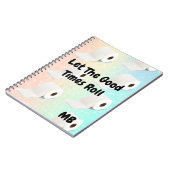 Glitter Colorful Fun Good Times Toilet Roll Notitieboek (Linkerzijde)