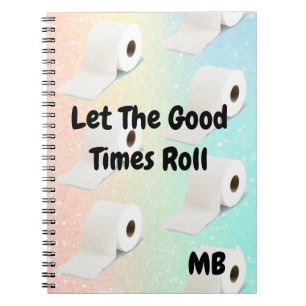 Glitter Colorful Fun Good Times Toilet Roll Notitieboek