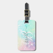 Glitter Colorful Glamoureus  Patroon Bagagelabel (Voorkant verticaal)