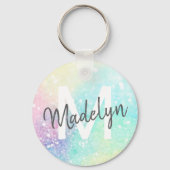 Glitter Colorful Glamoureus  Patroon Sleutelhanger (Achterkant)